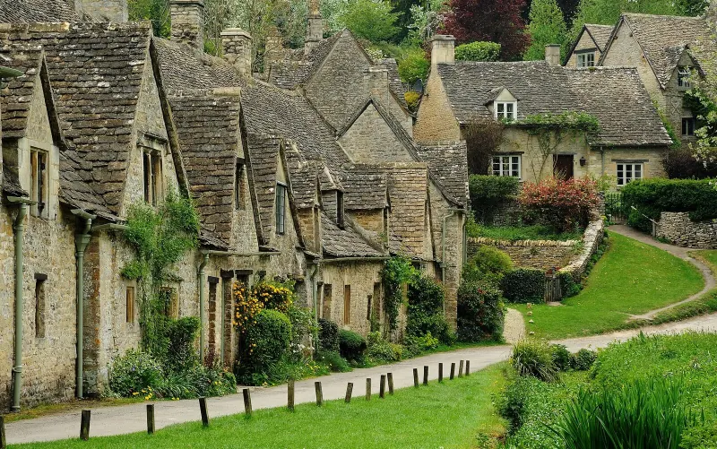 Arlington Row in Bibury, Cotswolds