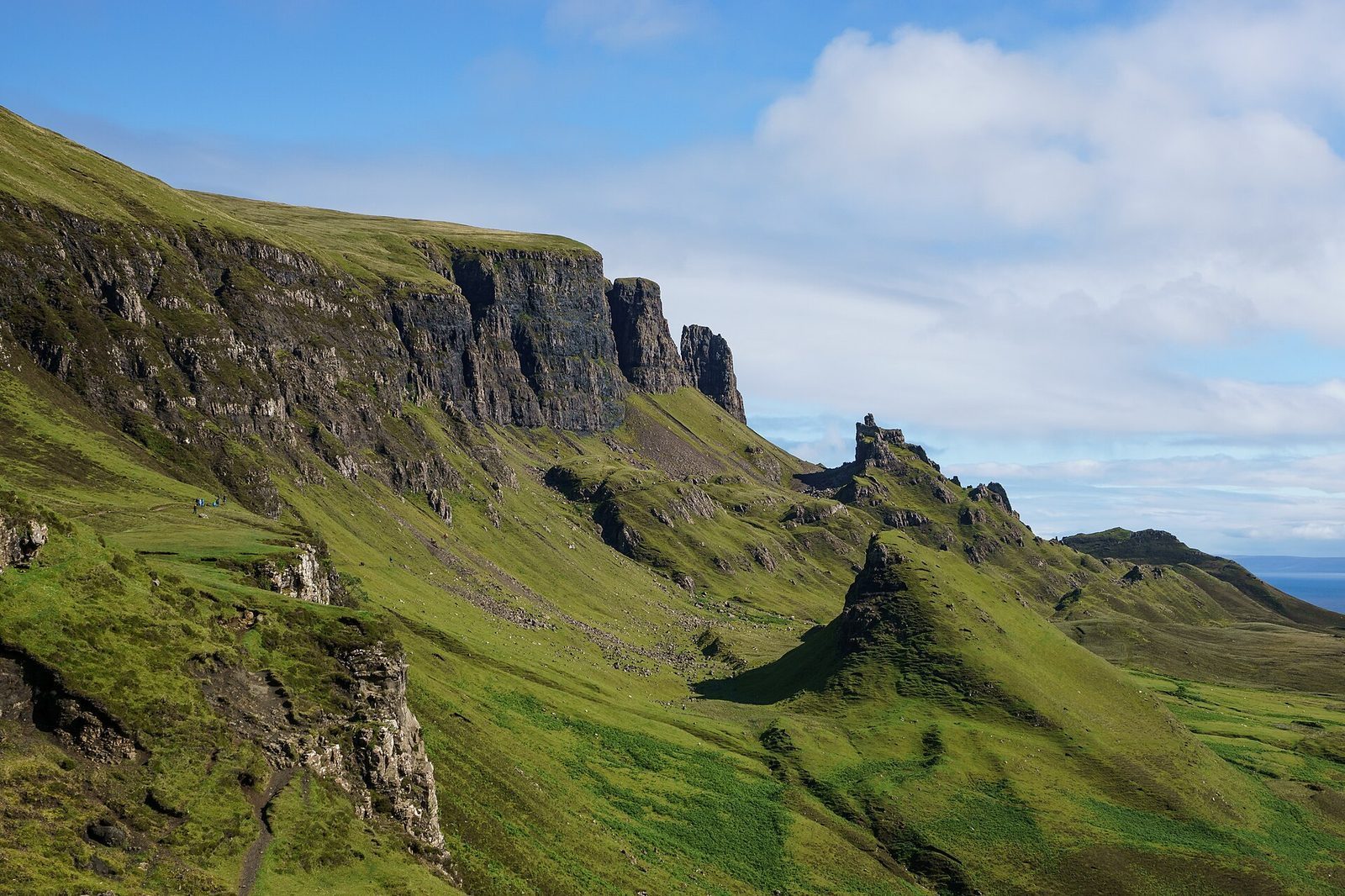 Blick über den Quiraing auf der Isle of Skye